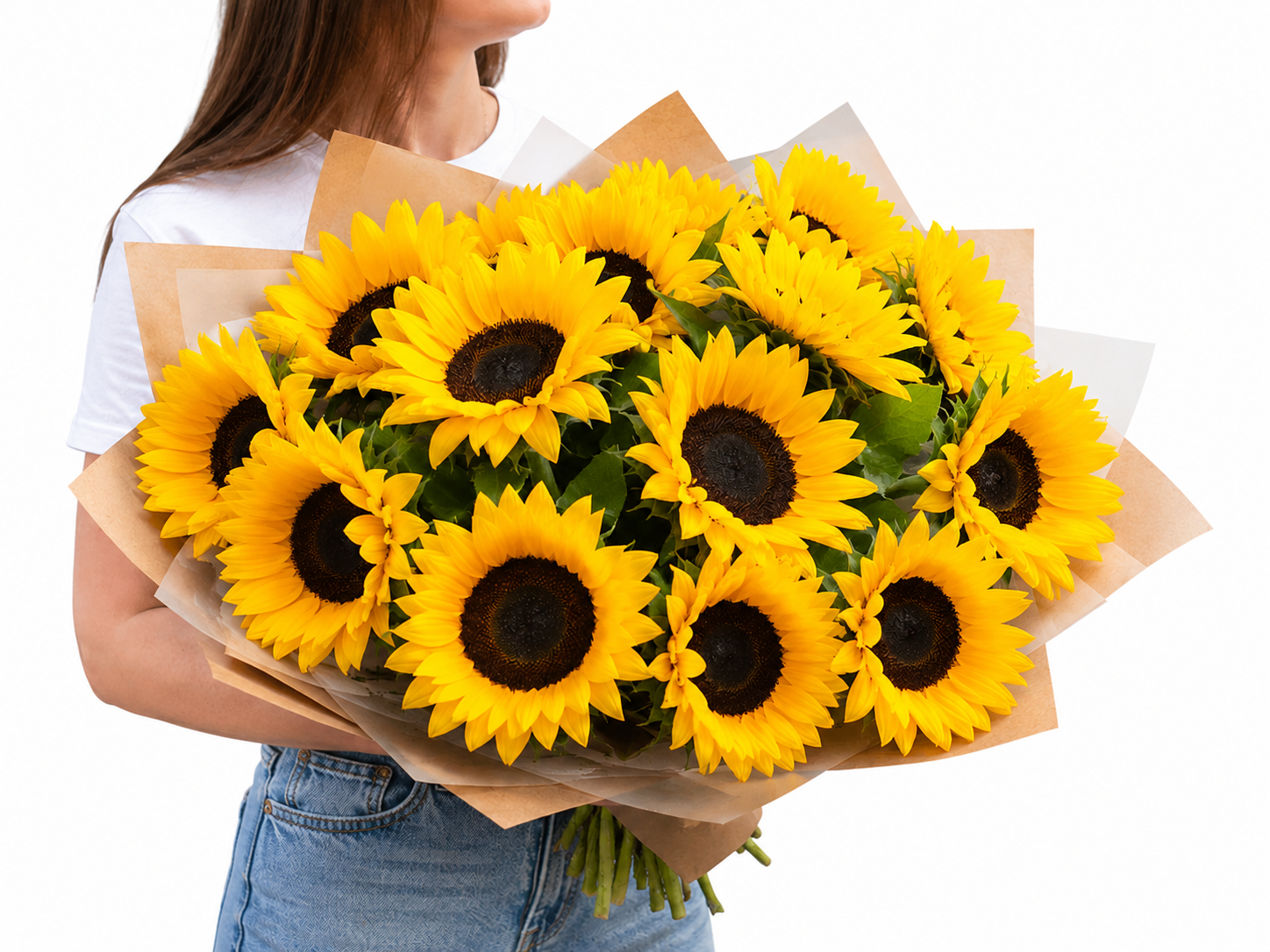 Bouquet sunflowers זר חמניות